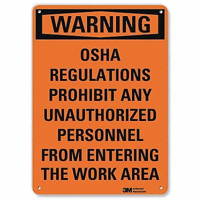 Danger Sign 7 in x 10 in Aluminum