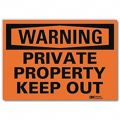 Security Sign 10in x 14in Rflct Sheeting