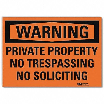 Security Sign 7x10in Reflective Sheeting