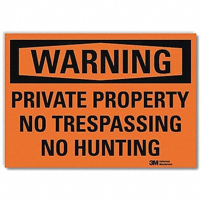 Security Sign 5 in x 7 in Rflct Sheeting