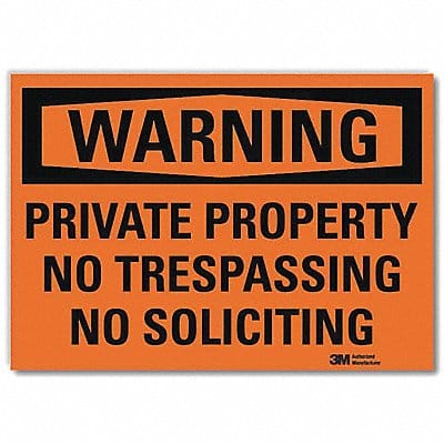 Security Sign 5 in x 7 in Rflct Sheeting