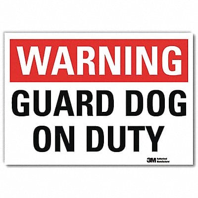 Security Sign 5x7in Reflective Sheeting