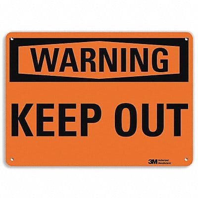 Danger Sign 7 in x 10 in Aluminum