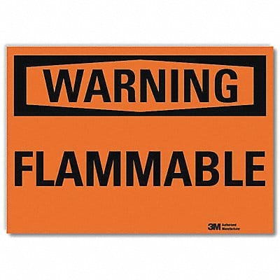 Warning Sign 5 in x 7 in Rflct Sheeting