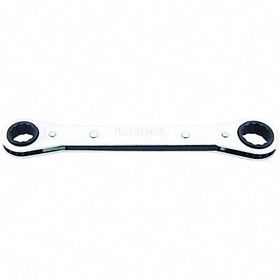 Flat Ratchet Box Wrench 3/8 x 7/16 12 Pt