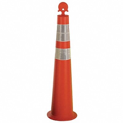 Channelizer Cone with Collar 36inH Ornge