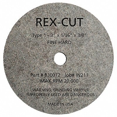 CutOff Wheel 3 x1/16 x3/8 18080rpm