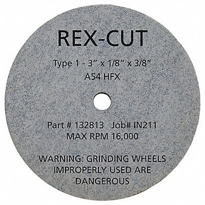 CutOff Wheel 3 x1/8 x3/8 12095rpm