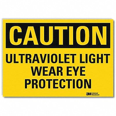 Caution Sign 5inx7in Reflective Sheeting