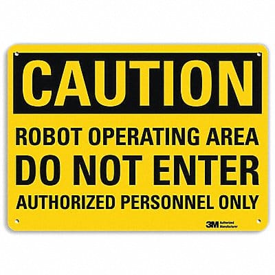 Safety Sign 10 inx14 in Aluminum