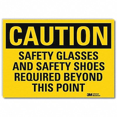 Caution Sign 10x14in Reflective Sheeting