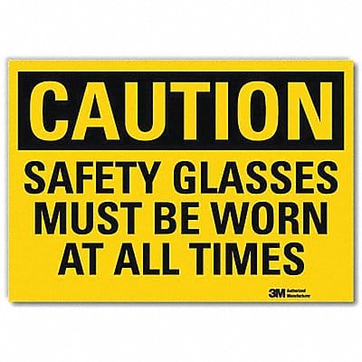 Caution Sign 10x14in Reflective Sheeting