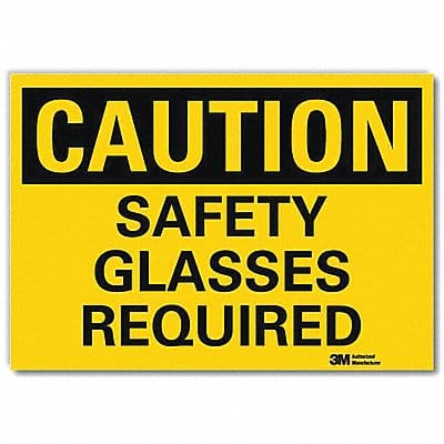 Caution Sign 7inx10in Reflctv Sheeting