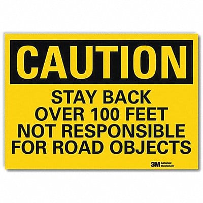 Rflctv Traffic Safety Label 7x10in Plstc