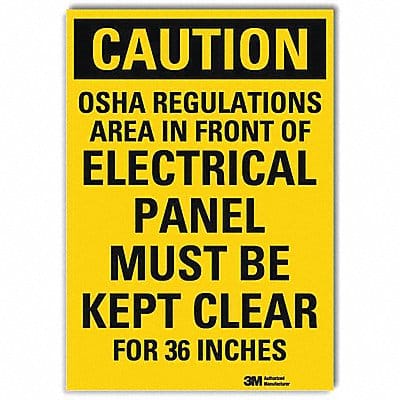 Caution Sign 14x10in Reflective Sheeting