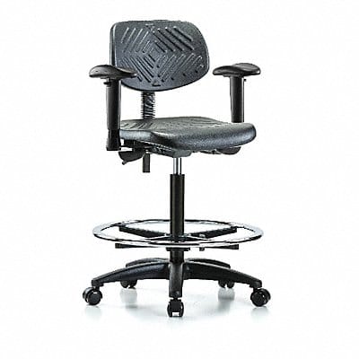 Poly Chair High AA FR Casters Black