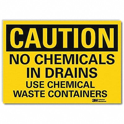 Caution Sign 5inx7in Reflective Sheeting