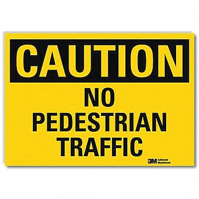 Rflctv Pedestrian Traffic Lbl 10x14in