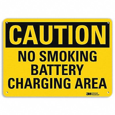 No Smoking Sign 10 in x 14 in Aluminum