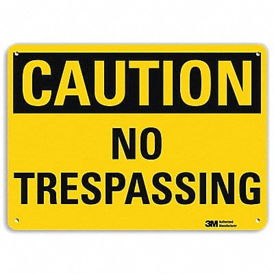 Safety Sign 7 in x 10 in Aluminum