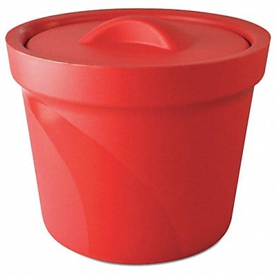 Ice Bucket with Lid Red 4L