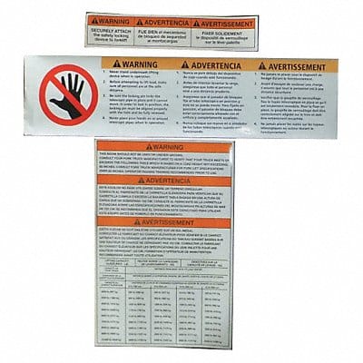 Fork Truck Booms Label Kit