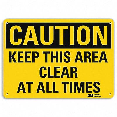 Safety Sign 7 in x 10 in Aluminum