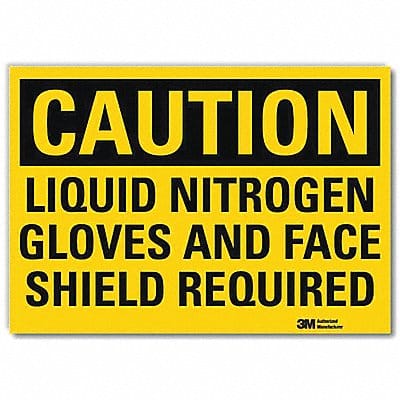 Caution Sign 7inx10in Reflctv Sheeting