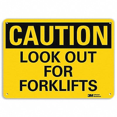 Safety Sign 7 in x 10 in Aluminum