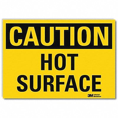 Caution Sign 7inx10in Reflctv Sheeting