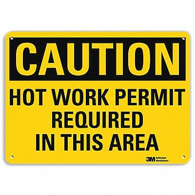 Safety Sign 7 in x 10 in Aluminum