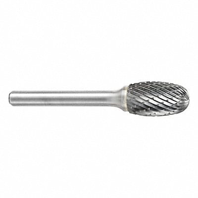 Oval Bur SE Radius End 1/2 Carbide