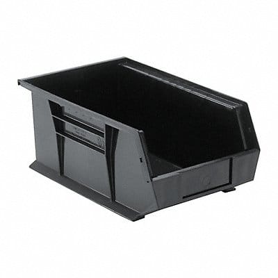 G7040 Hang and Stack Bin Black PP 6 in