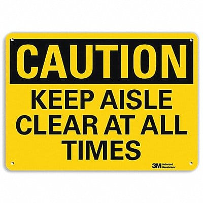 Safety Sign 7 in x 10 in Aluminum