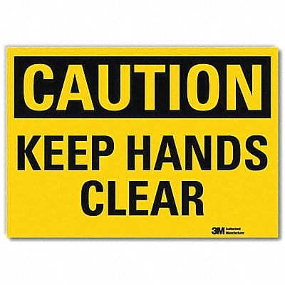 Caution Sign 7inx10in Reflctv Sheeting