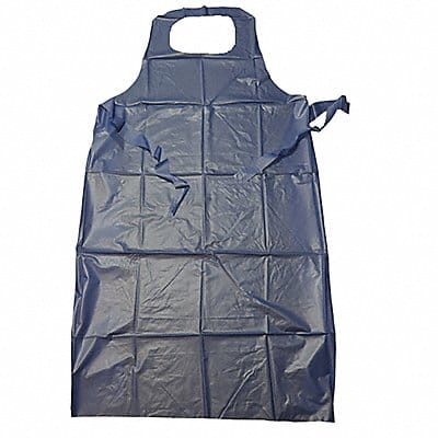 Bib Apron 45inLx36inW Blue 6 mil PK12