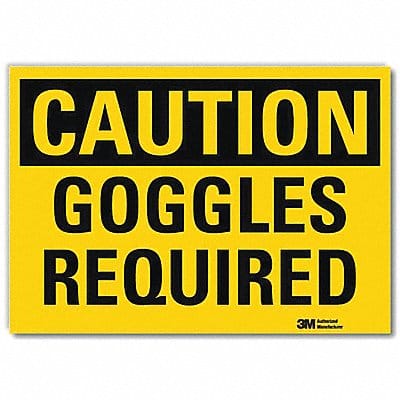 Caution Sign 7inx10in Reflctv Sheeting