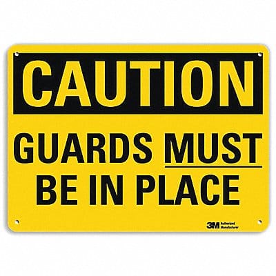 Safety Sign 10 in x 14 in Aluminum