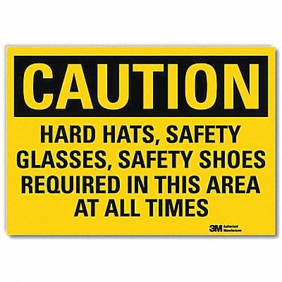 Caution Sign 10x14in Reflective Sheeting