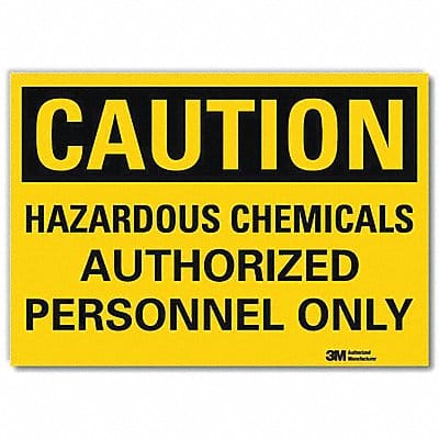 Caution Sign 5 in x 7 in Rflct Sheeting