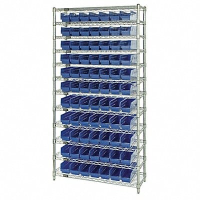 G7060 Bin Shlvng 12inx74inx36in Blue