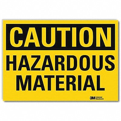 Caution Sign 7inx10in Reflctv Sheeting