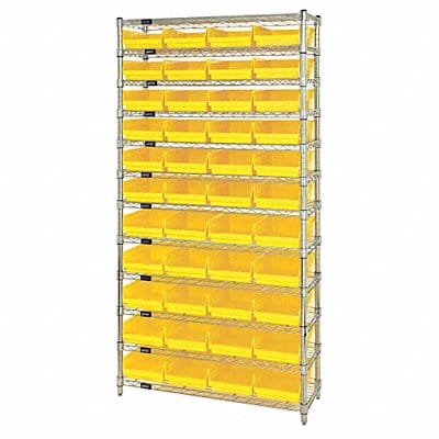 G7063 Bin Shlvng 12inx74inx36in Yellow