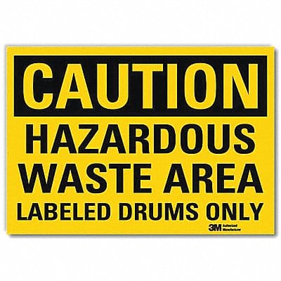 Caution Sign 7 in x 10 in Rflct Sheeting