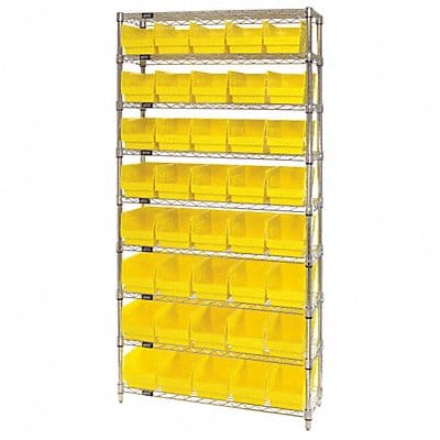 G7081 Bin Shlvng 12inx74inx36in Yellow