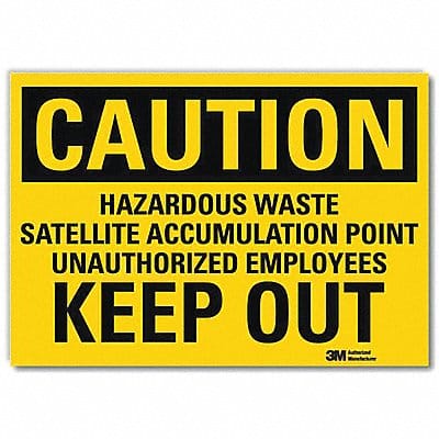 Caution Sign 10x14in Reflective Sheeting