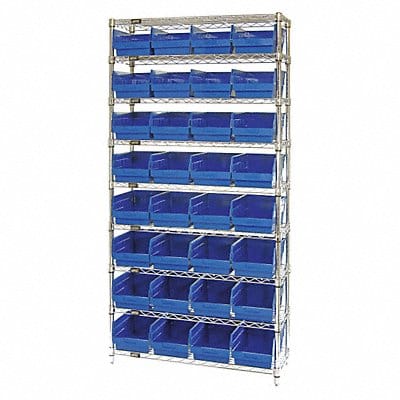 G7086 Bin Shlvng 18inx74inx36in Blue