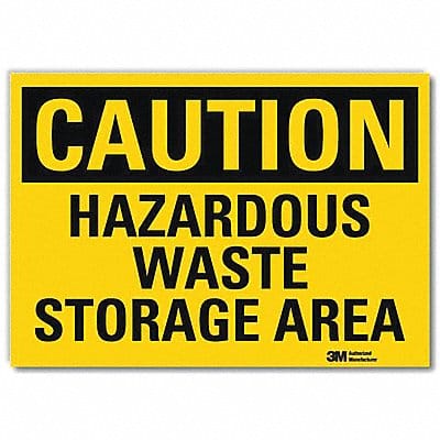 Caution Sign 7inx10in Reflctv Sheeting