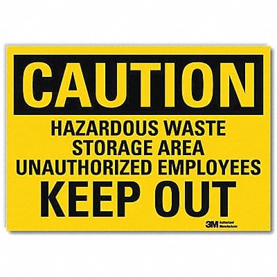 Caution Sign 7 in x 10 in Rflct Sheeting