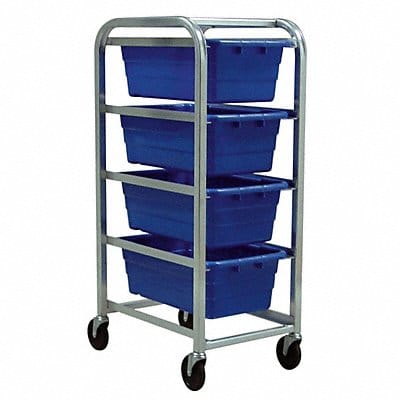 Cross Stack Tub Rack w/4 Tubs Blue